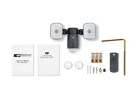 Прожектор с датчиком движения, работает от батареек, купил для освещения дороги у частного дома#3