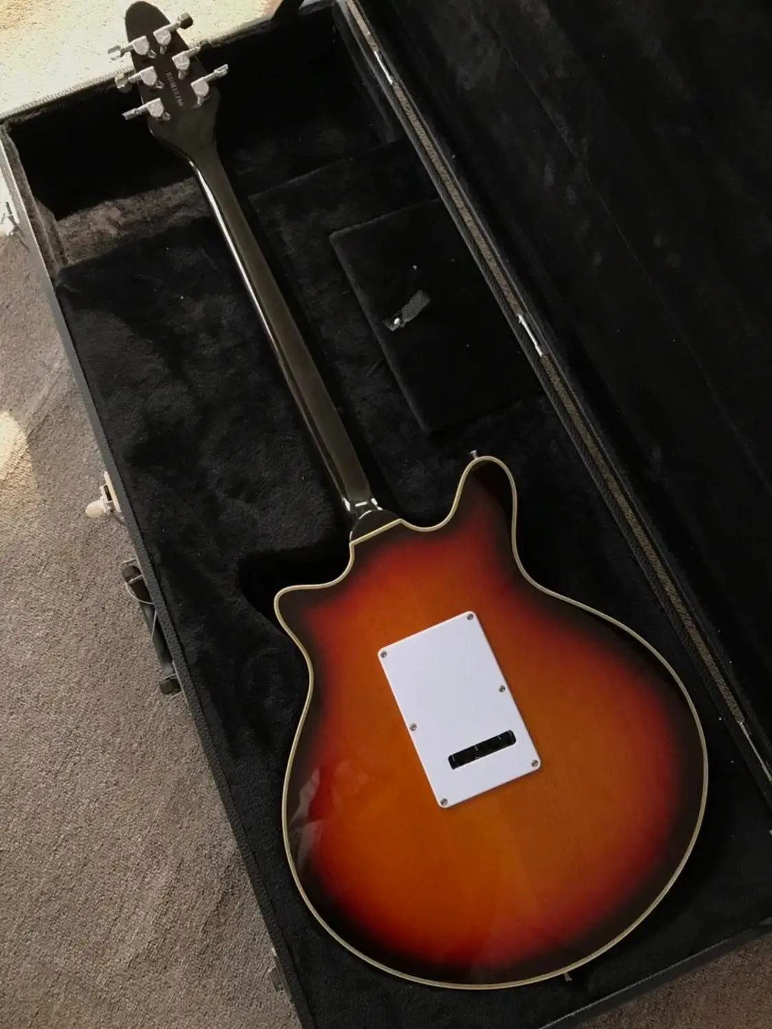 Китай белый Brian May Electirc гитары 24 лада красная Черепаха ракушка Pickguard 3 ожога три