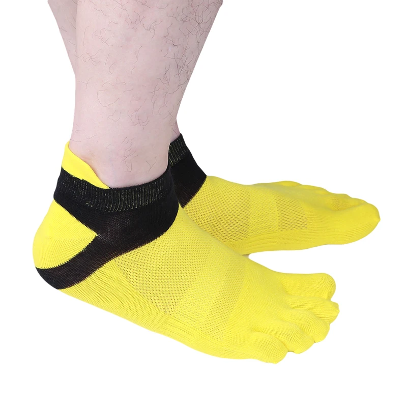 Новые мужские носки с пятью пальцами летние сетчатые дышащие хлопковые Calcetines