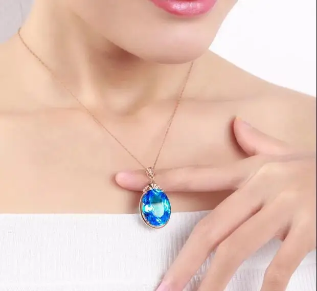 Женское Ожерелье с кулоном в форме яйца из розового золота 18 карат | Украшения и