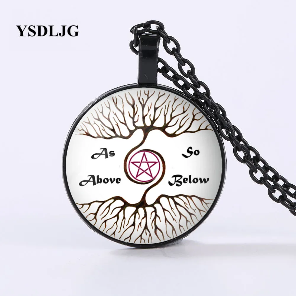 GDRGYB эзотерическое ожерелье-как выше так ниже языческая Викка-оккультный подарок