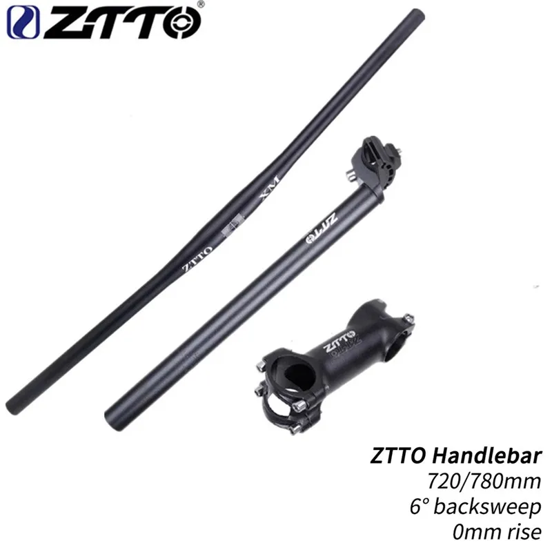 ZTTO 3 комплекта MTB руль велосипеда 31 8 мм черный 720 780 плоский стальной алюминиевый