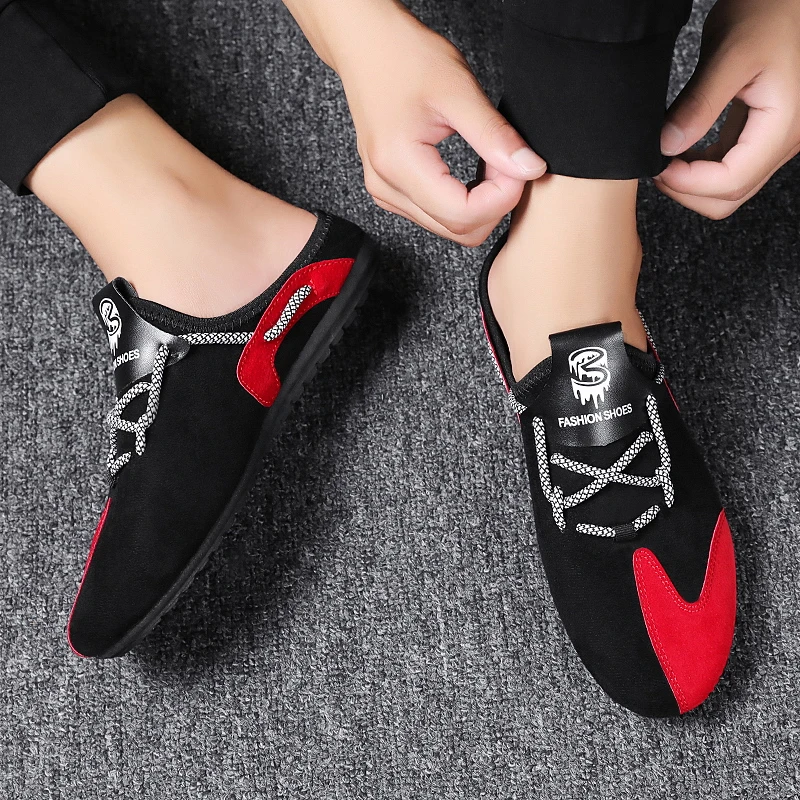 

Summer Men Loafers Slippers Street Style Canvas Shoes Fashion And Contracted Big Size 35-44 Salable Product