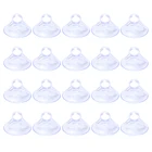 Присоски для окон, пластиковые, прозрачные, 45 мм, 20 шт.