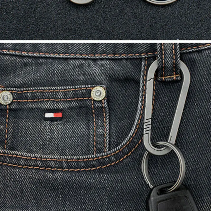 

Titanium Alloy Carabiner Mini Portable Lightweight Hanging Buckle for Outdoor THJ99