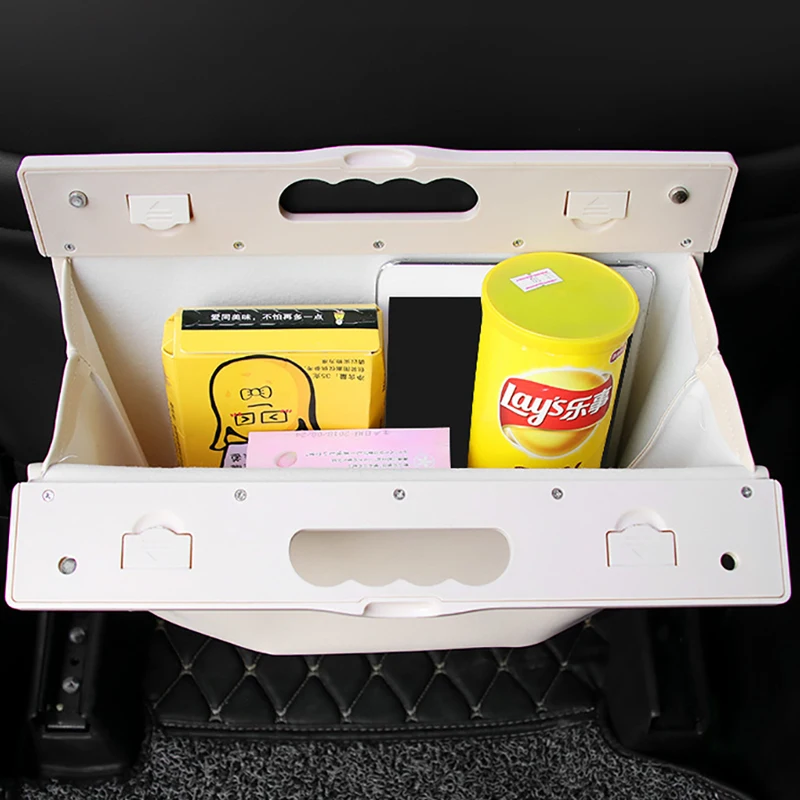 QUEES Автомобильная мусорная корзина складная кожаная сумка Подвеска сиденье