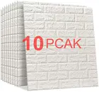 Новинка, настенные Стикеры для украшения стен дома, самоклеящаяся настенная панель из ПЭ пены, белые 3D фотообои (10 шт.)