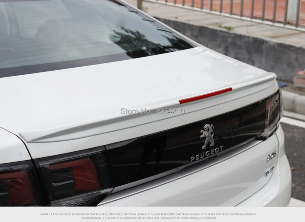 Спойлер на крышу багажника неокрашенный АБС пластик для Peugeot 308 2016 2019|Спойлеры и