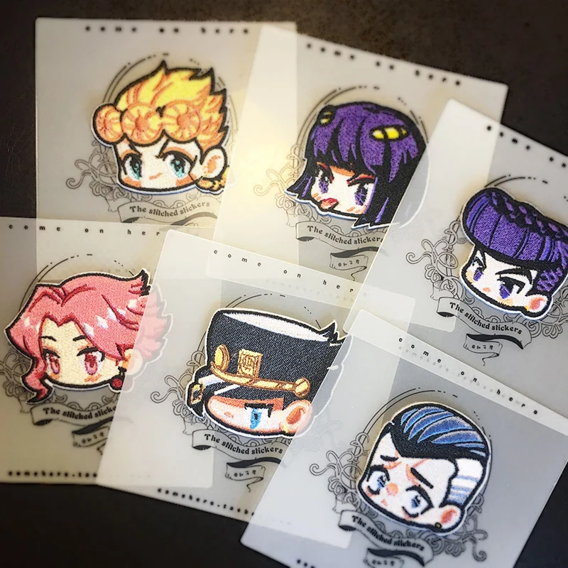 Джоджо невероятные приключения патчи с вышивкой аниме мультяшный узор