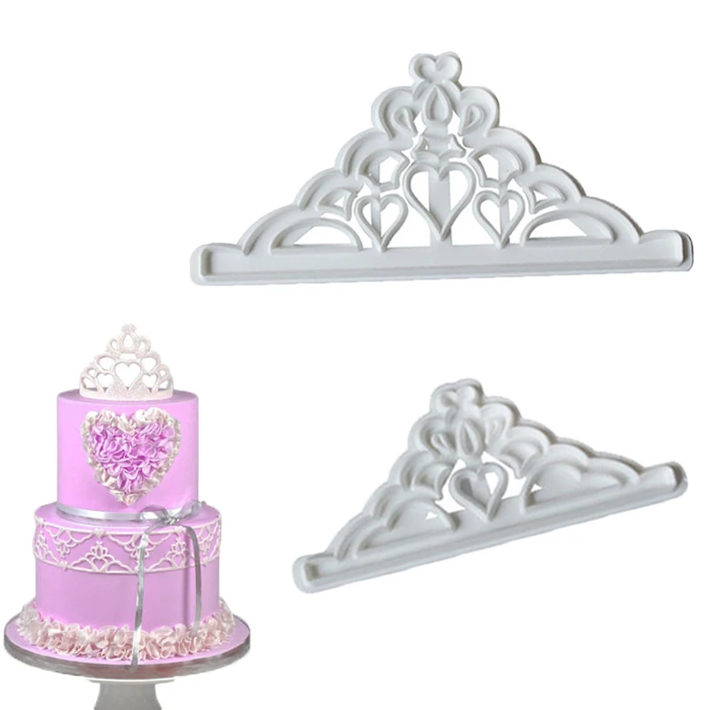 2 шт./компл. Корона Fondant (сахарная) резак форма для выпечки тортов Пластик кекс