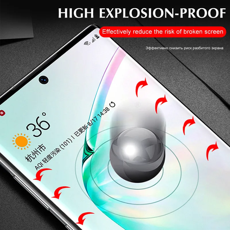 100D Передняя Задняя крышка Гидрогелевая пленка для samsung Galaxy Note 10 Pro 8 9 S10 S8 S9 PLus S10E