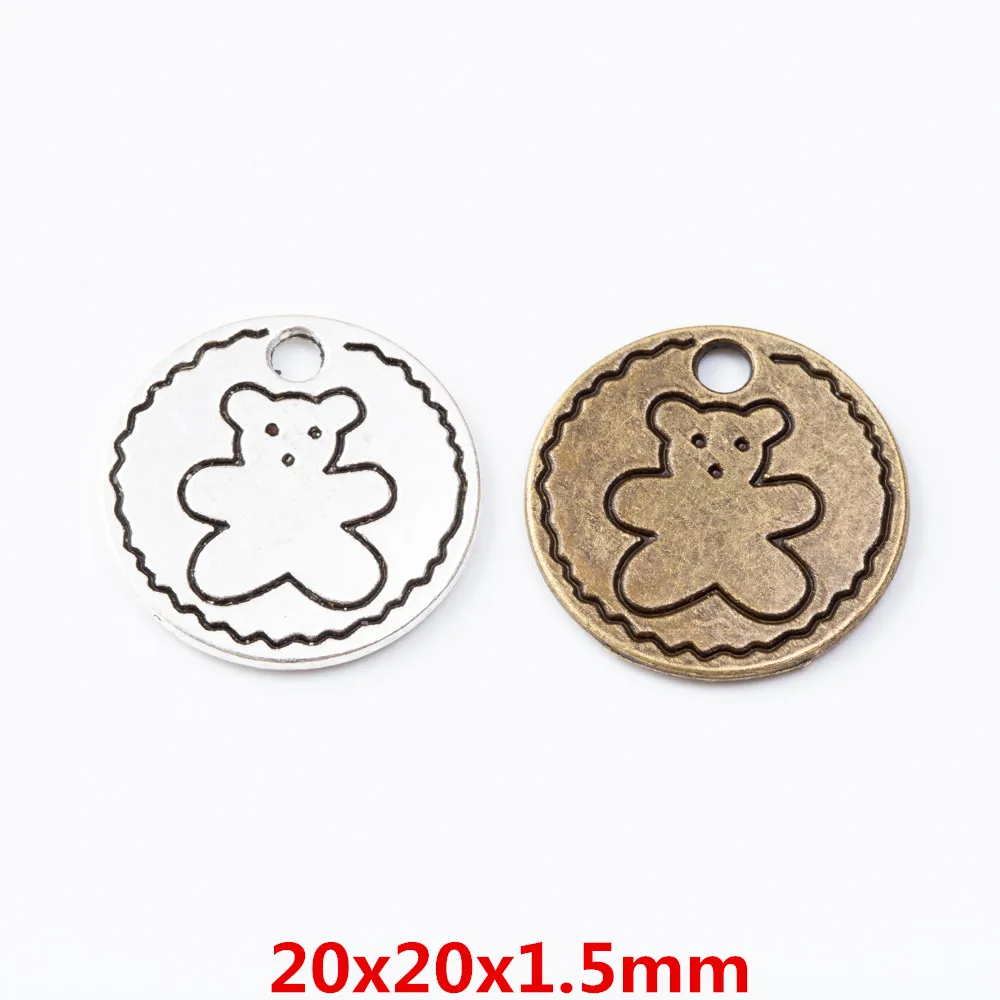 

Подвеска в виде круглого медведя из цинкового сплава, в стиле ретро, для самостоятельного изготовления ювелирные ожерелья ручной работы, 25 ...