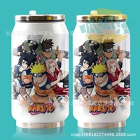 hot anime cup around vacuum cup stainless steel zip top can water bottle insulated cup
