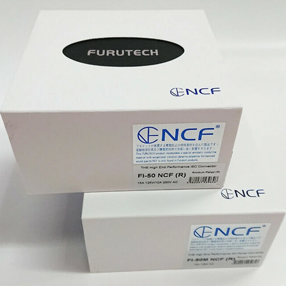 Plugue de Alimentação Alta Fidelidade Furutech Ródio Nanocristalino Chapeado Nível High End Caixa 15a 125v – 10a 250v ac Fi-50mfi-50ncf