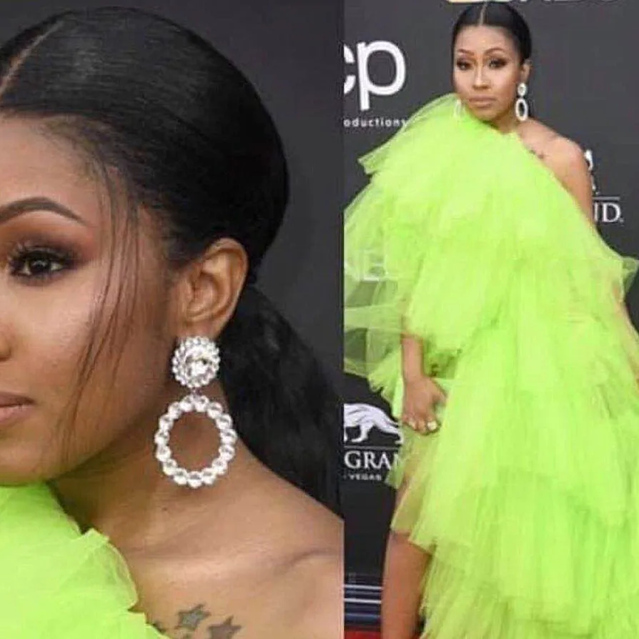 Boutique Super Shiny Crystal Gems Big Circle Dangle Earrings For Women Jewelry Fashion Show Statement Accessories | Украшения и