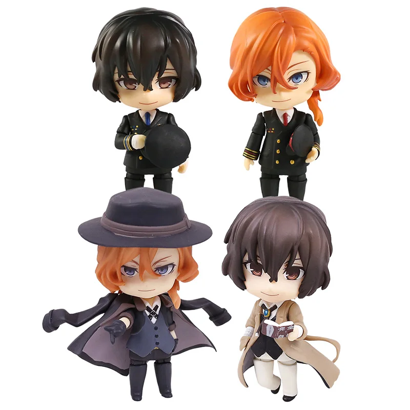 

Bungo Stray Dogs Nakahara Chuya 1415 Dazai Osamu 1414 Pilot Ver. PVC Action Figure Collectible Model Toy