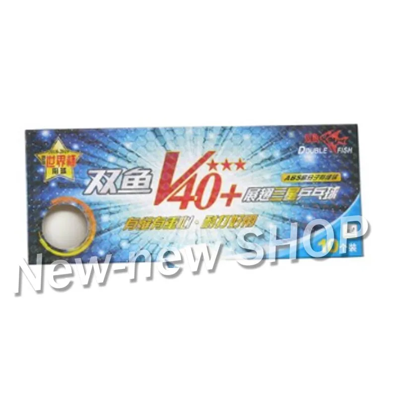 Original Double Fish 3-Star V40+ Table Tennis Balls 40+ New Material Seamed Plastic ABS Ping Pong | Спорт и развлечения