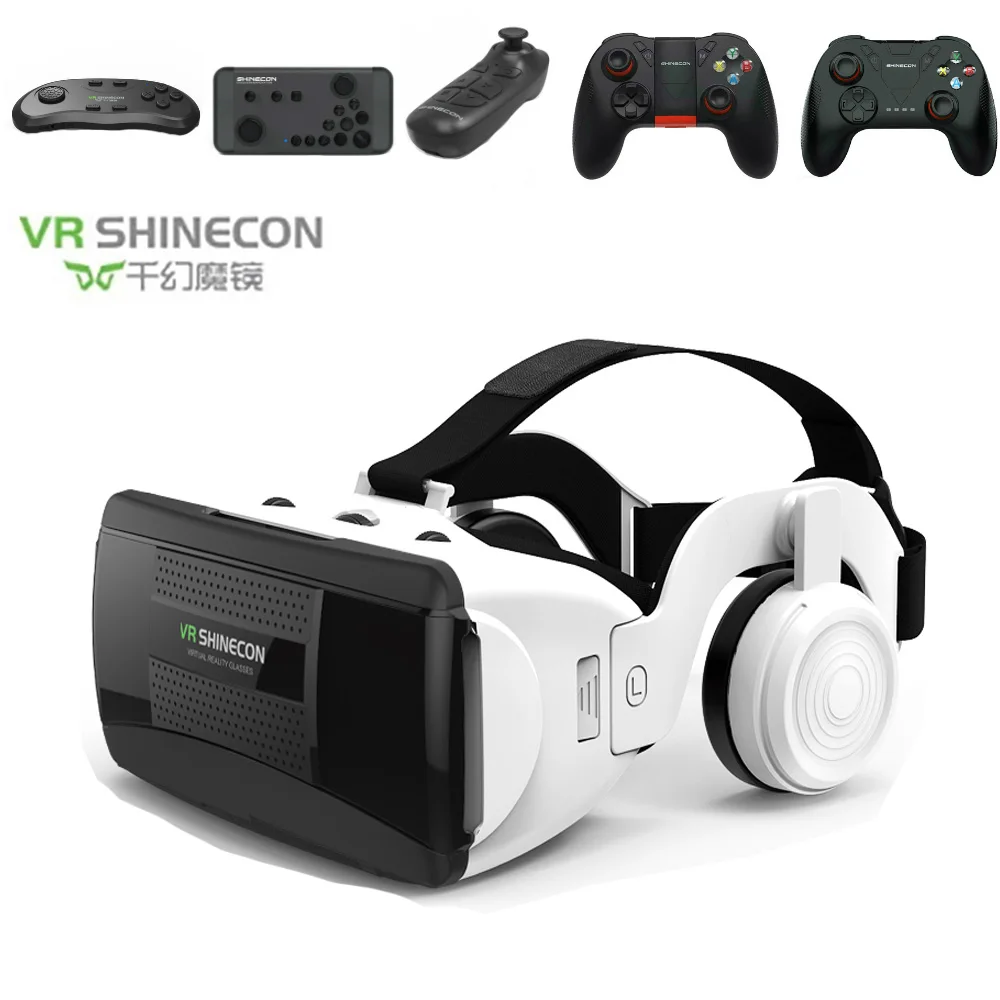 Новейшие 3D очки виртуальной реальности shinecon VR гарнитура шлем для смартфона смартфон картон Google(4,7-6,1 дюймов