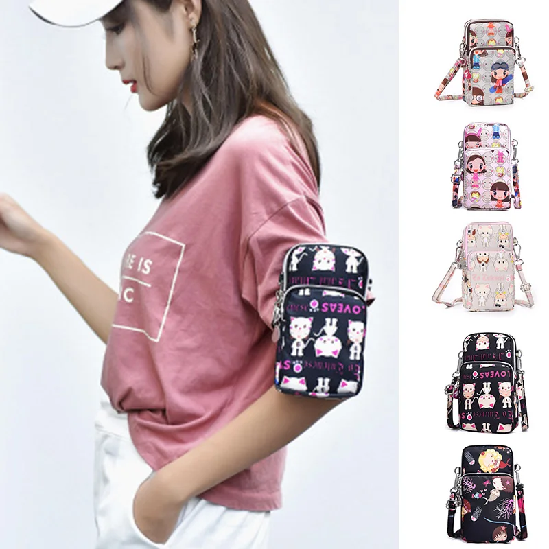 

Crossbody Wallet Coin Cell Phone Pouch Cartoon Printed Mini Shoulder Bag Purse Best Sale-WT