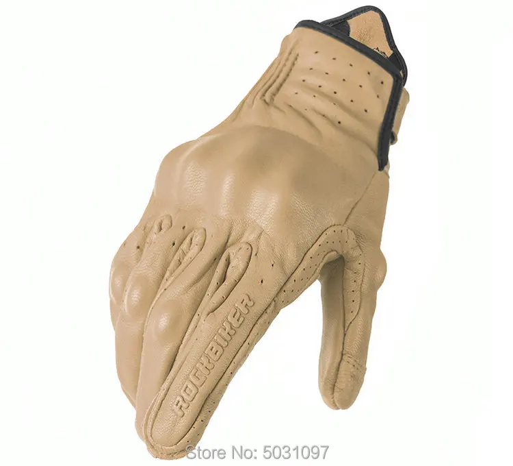 

Rock Biker Leather Motorcycle Gloves touch screen couple gloves Full Finger Sport Cycling Motocross Racing protective breathable