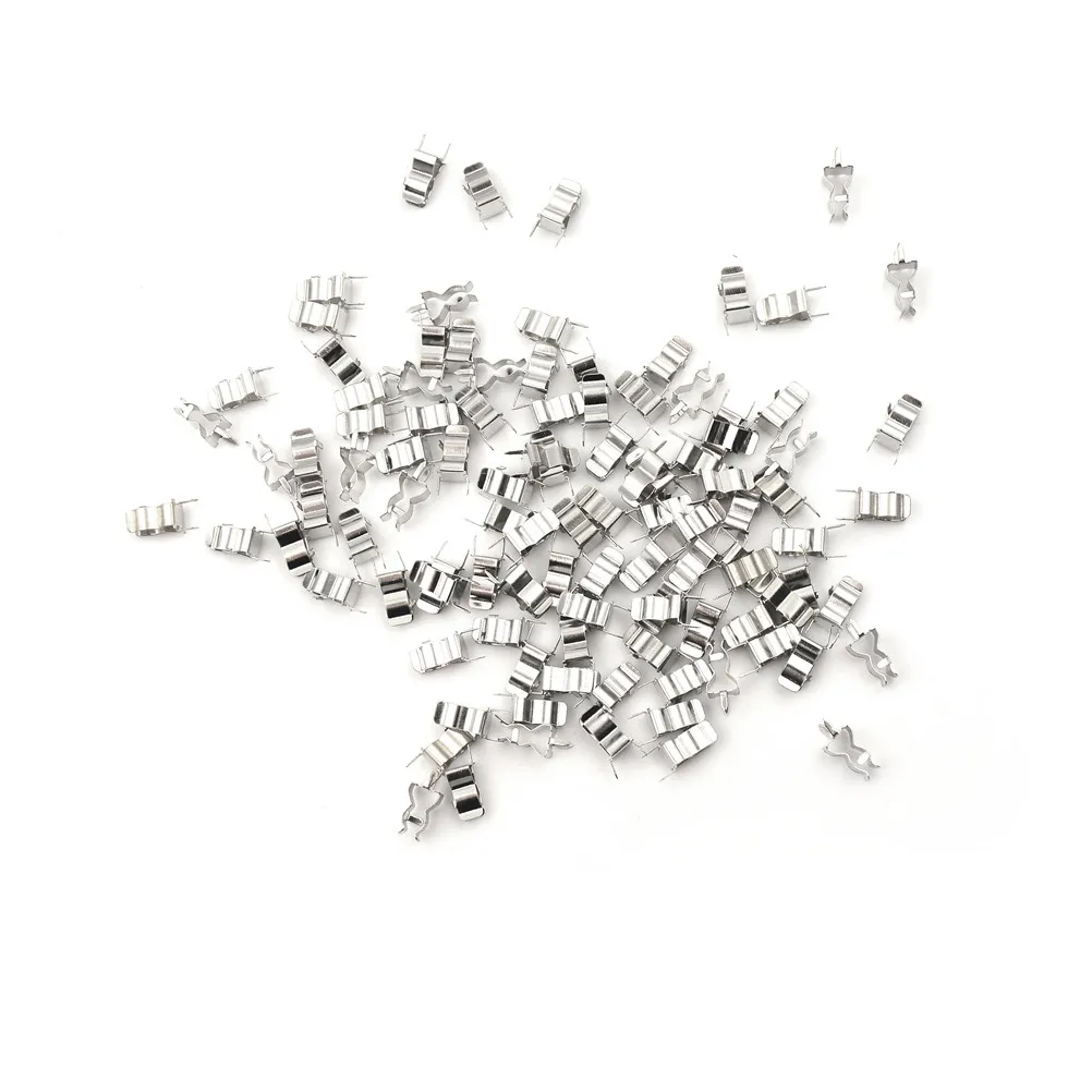 100pcs PCB Soldering Mount 5x20mm Fuse Holder Clip Chassis 5mm*20mm Tin Plated Brass 0.4mm Thickness images - 6