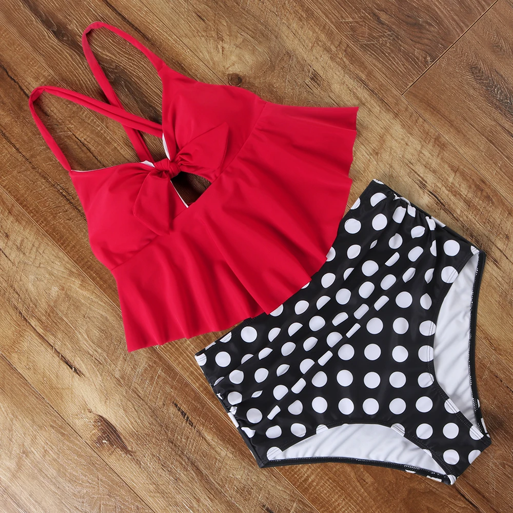 Женский купальник с высокой талией и пуш ап эффектом|Купальники| |