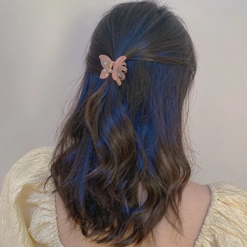 

Butterfly Shape Hair Clips For Women Acrylic Hairpins Resin Barrettes Transparent Hair Grabs Sweet Fairy Hair Accessories