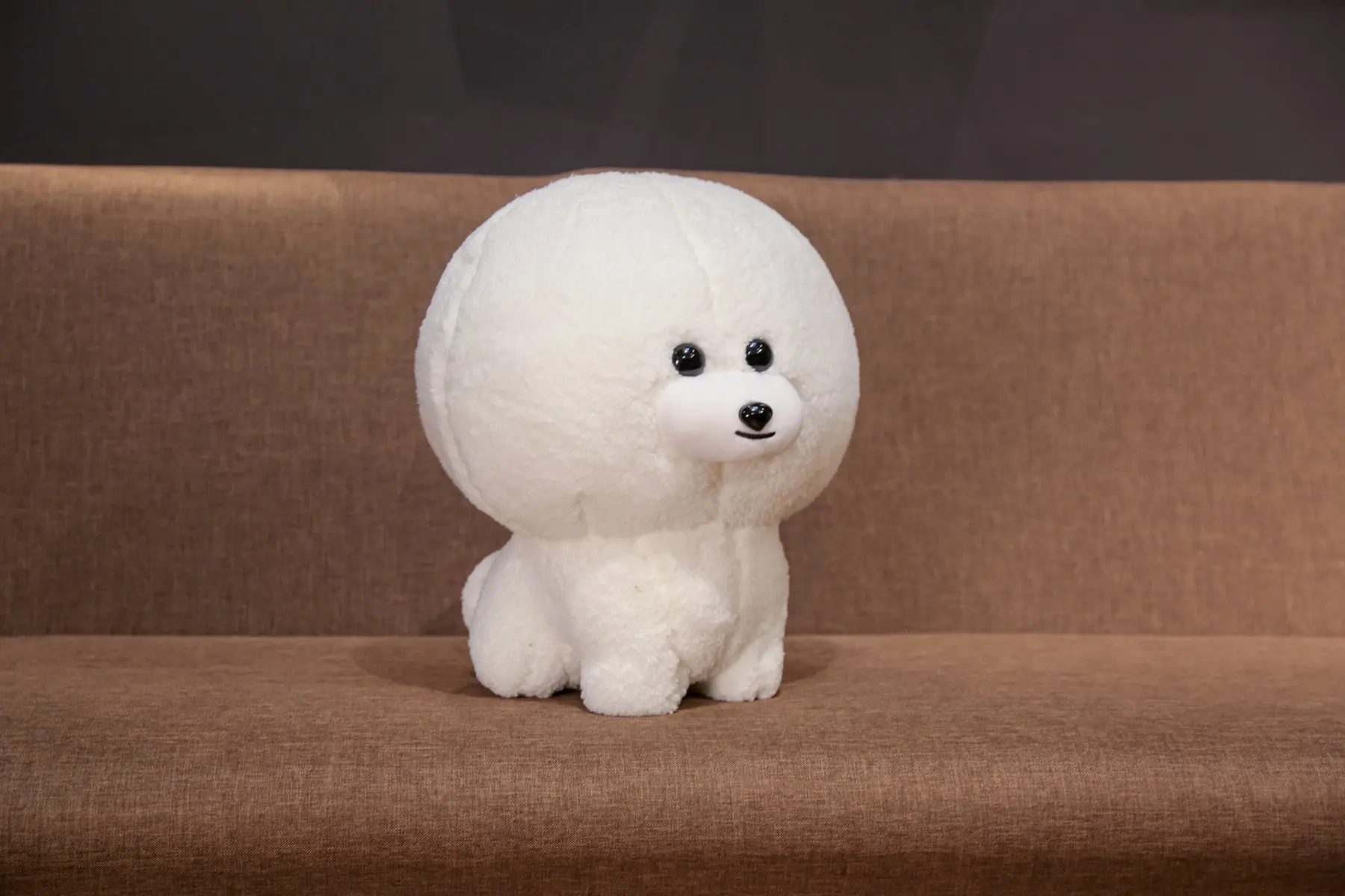 1 шт. Прямая поставка новинка Милая Белая собака пара Bichon плюшевые игрушки для