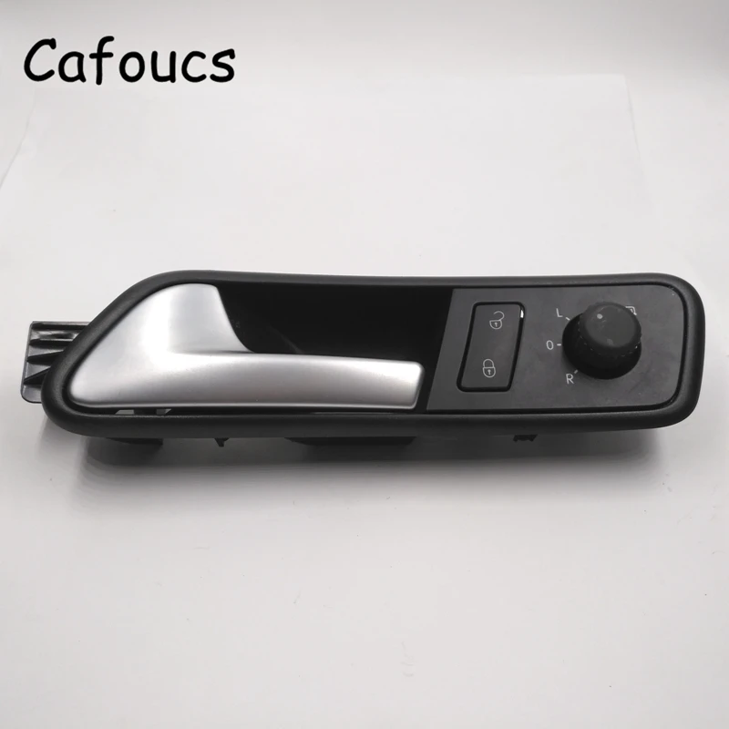 Cafoucs Автомобильная внутренняя дверная ручка с защитным замком для двери и