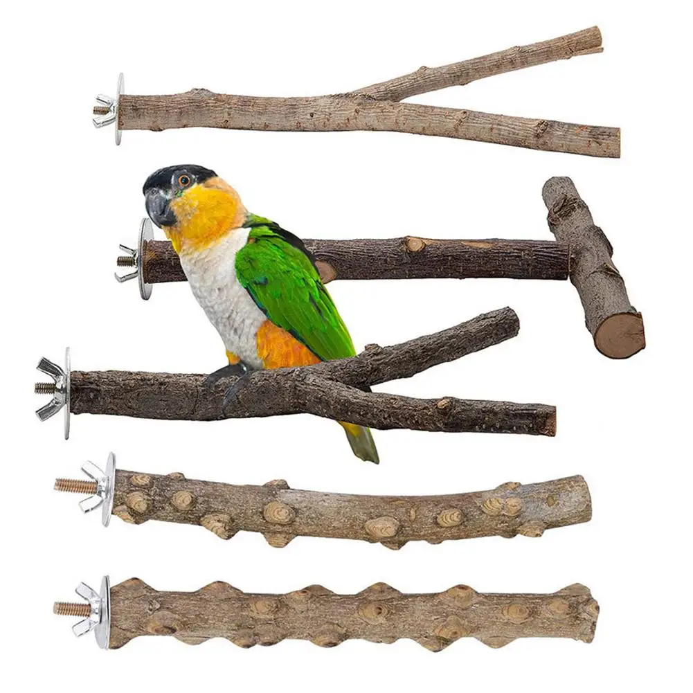 

5 шт., деревянные палочки для попугаев и птиц