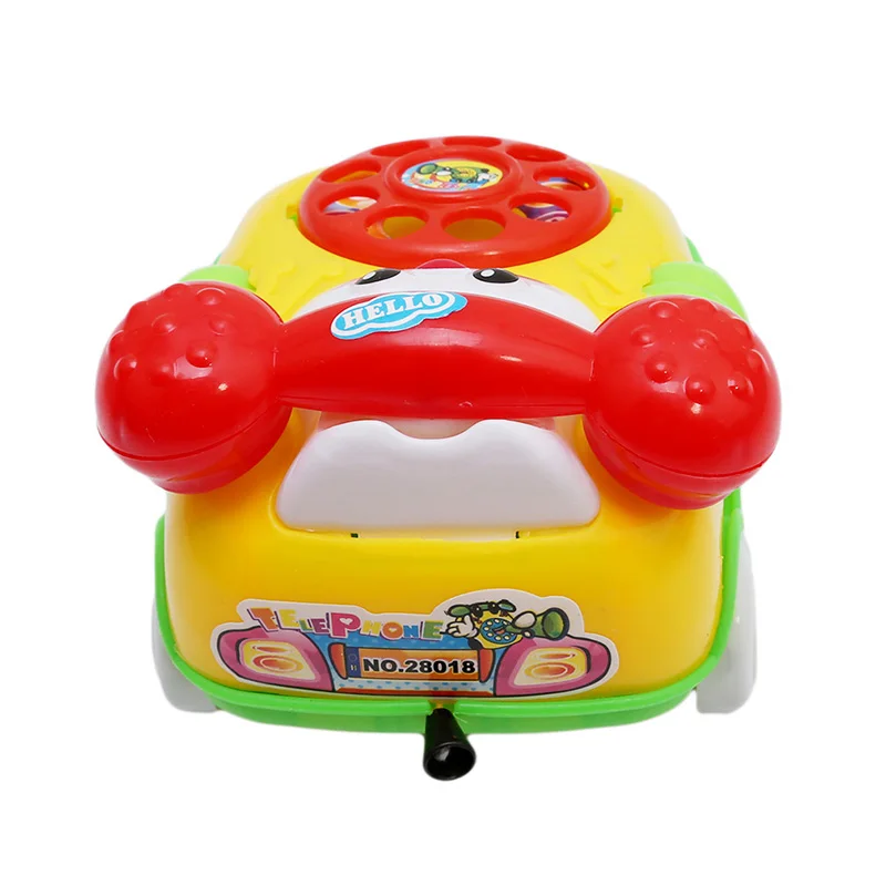 1 шт. мультяшный телефон заводные Детские игрушки ползающие Обучающие