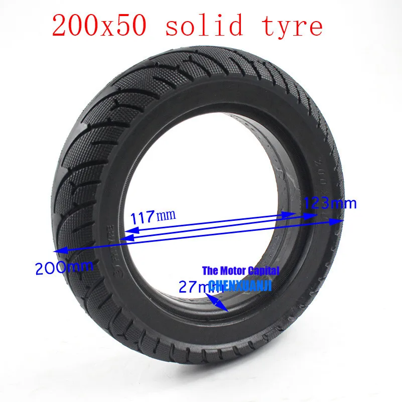 

200 х 50 твердый бескамерные пневматические шины 200x50 (8 "x 2") подходит для Бритва Электрический скутер