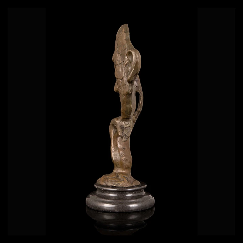 Бронзовый Художественный Декор известный Родин Бронзовая статуя мышления для