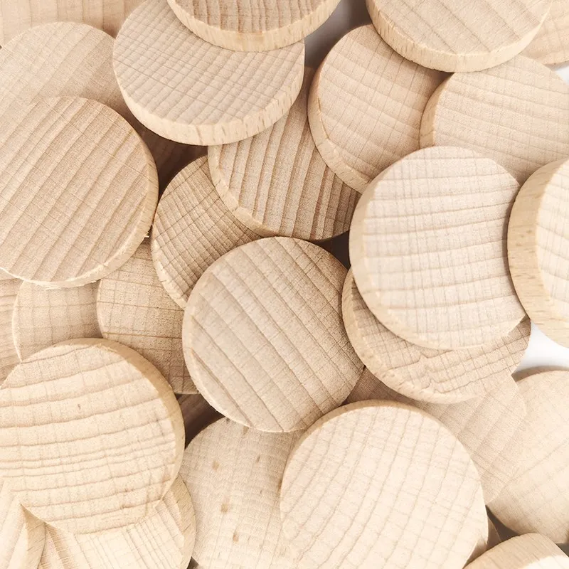 

100pcs Natural Wood Slices Unfinished Round Wood Round Wood Coins for Arts & Crafts Projects, Board Game Pieces