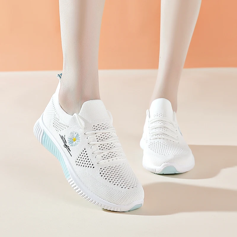 

Women Trainers Running Shoes White Sneakers Fashion Breathable Casual Sport Shoes Outdoor Women Jogging Shoes Footwear women