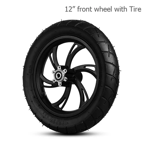 12 front WITH Tire 12 дюймов BLDC ступица мотора скутера колеса 48 в 500 Вт бесщеточный не-Шестерня Мотор Ступицы 36 В 350 Вт E велосипед мотор колеса для электрического скутера Ebike - Цвет: 12 front WITH Tire