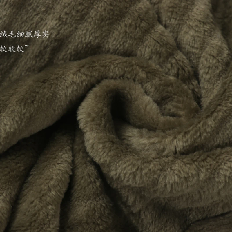 Men's and women's high-waisted flannel coral fleece close-up home pajamas trousers pants autumn and winter