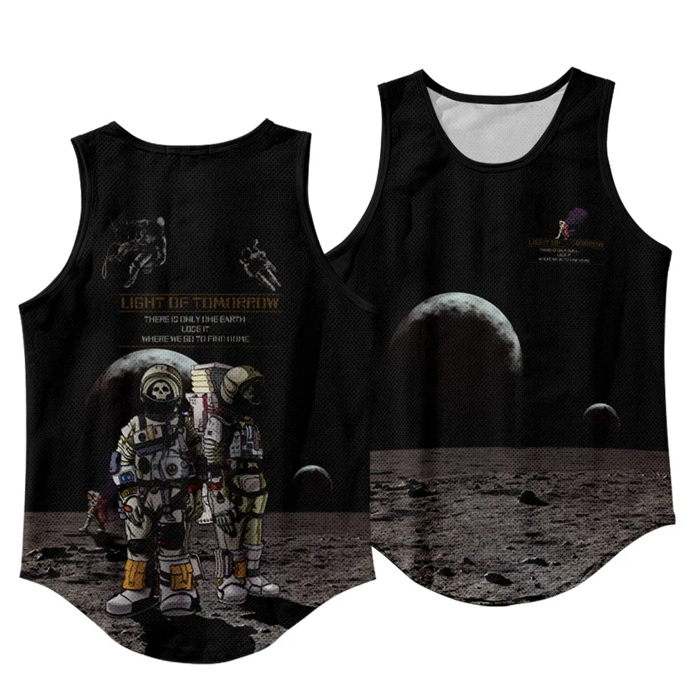 Мужская летняя майка без рукавов для фитнеса и спортзала мужская пляжная бега