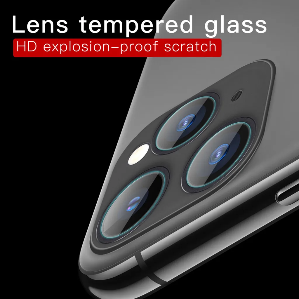 Закаленное стекло протектор 3 отверстия объектив камеры пленка для iPhone 11Pro 1 шт/2