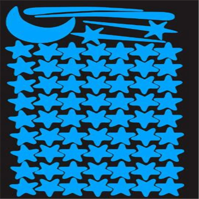 1 шт. светится в темноте Стикеры световой с изображением луны и звезд &quotсделай