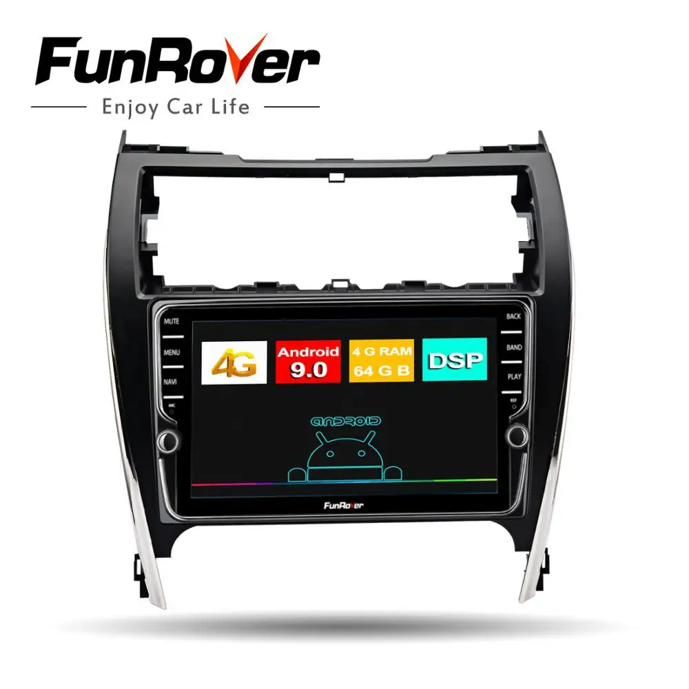 Funrover Android 9 0 2 din gps dvd для Toyota Camry V50 US версия 2012 - 2014 Автомобильный Радио Мультимедиа