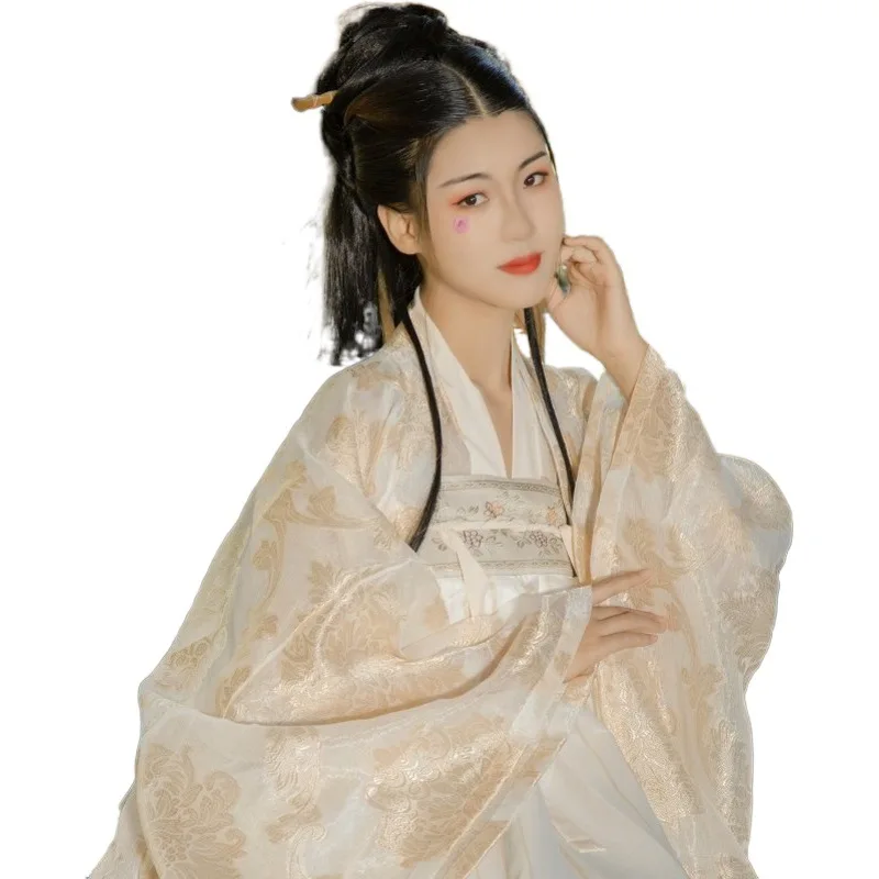 

Chinese Style Adult Costume Breast Length Traditional Women Hanfu Embroidered Ancient Performance Clothing Novelty Cosplay
