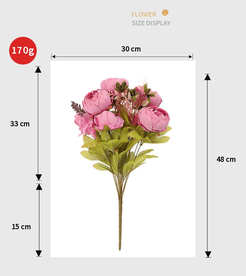 Искусственные пионы шелковые цветы искусственные украшения для стола украшение