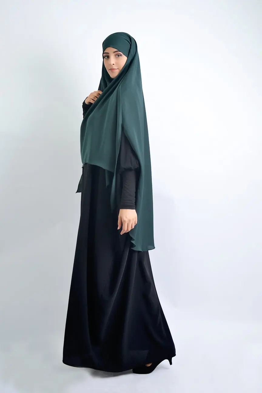

Khimar Hijab Muslim Fashion Women Long Scarf Overhead Hijabs Islamic Prayer Clothes Arab Ramadan Cover Shawl Wraps Cap Abayas