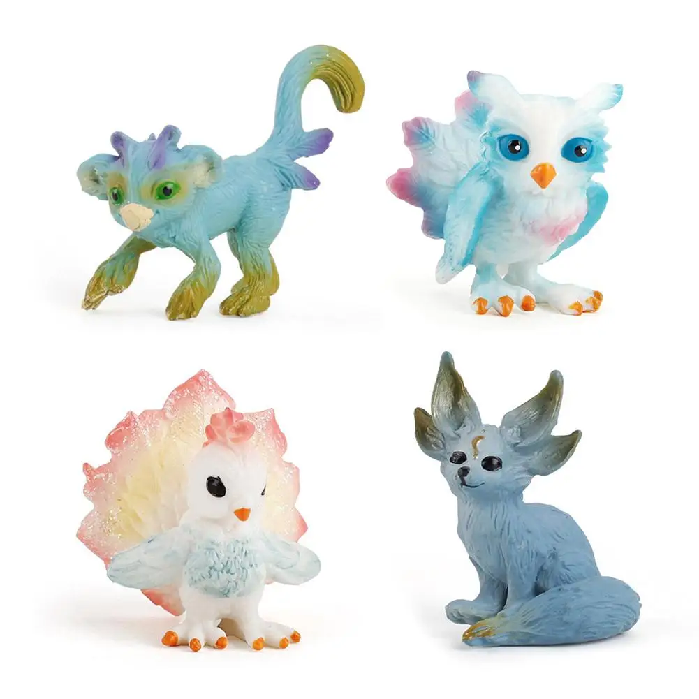 Искусственные игрушки для животных обезьяна птица Цыпленок модель фигурки куклы