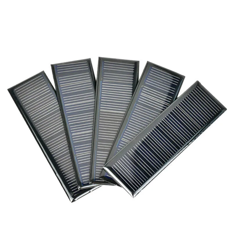 SUNYIMA5Pcs 6 V 0,6 W 0,1 A 120*38mm poyкристаллические кремниевые эпоксидные солнечные панели для DIY солнечных батарей светильник зарядное устройство