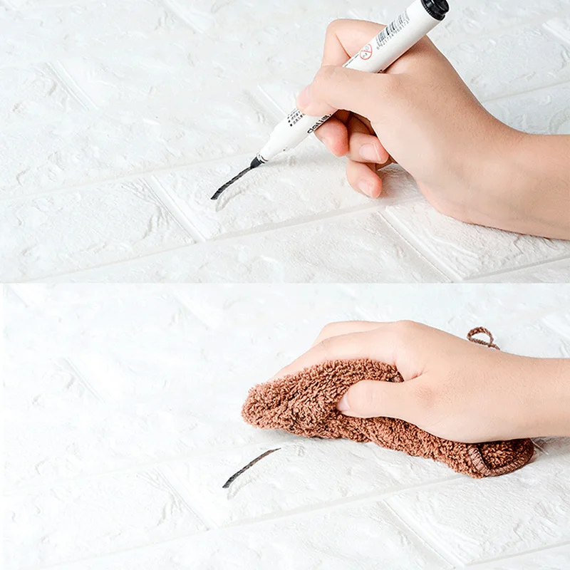 Самоклеющиеся 3D наклейки на стену имитация кирпича мрамора рельефные DIY