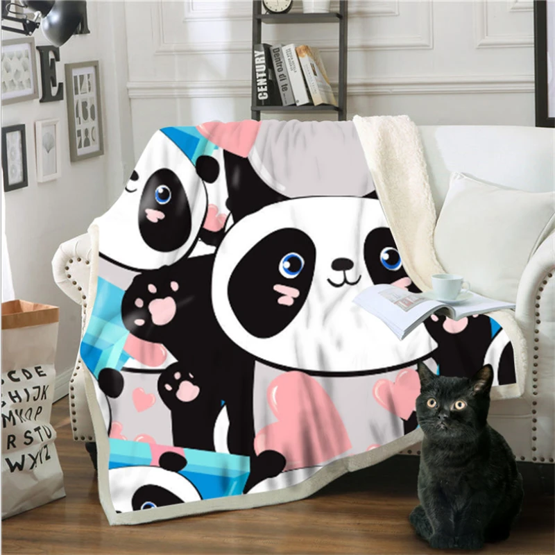 Тяжелое одеяло мультфильм аниме двойной теплый плед диван массивное вязаное