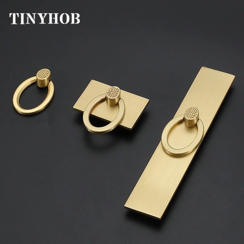 Ручки и ручки шкафа из цинкового сплава в винтажном стиле ручка для золотая ящика