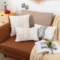 beige black cushion cover mediterranean tufted pillowcase coral stylish pillow cover 45x45cm30x50cm for sofa bed chair room